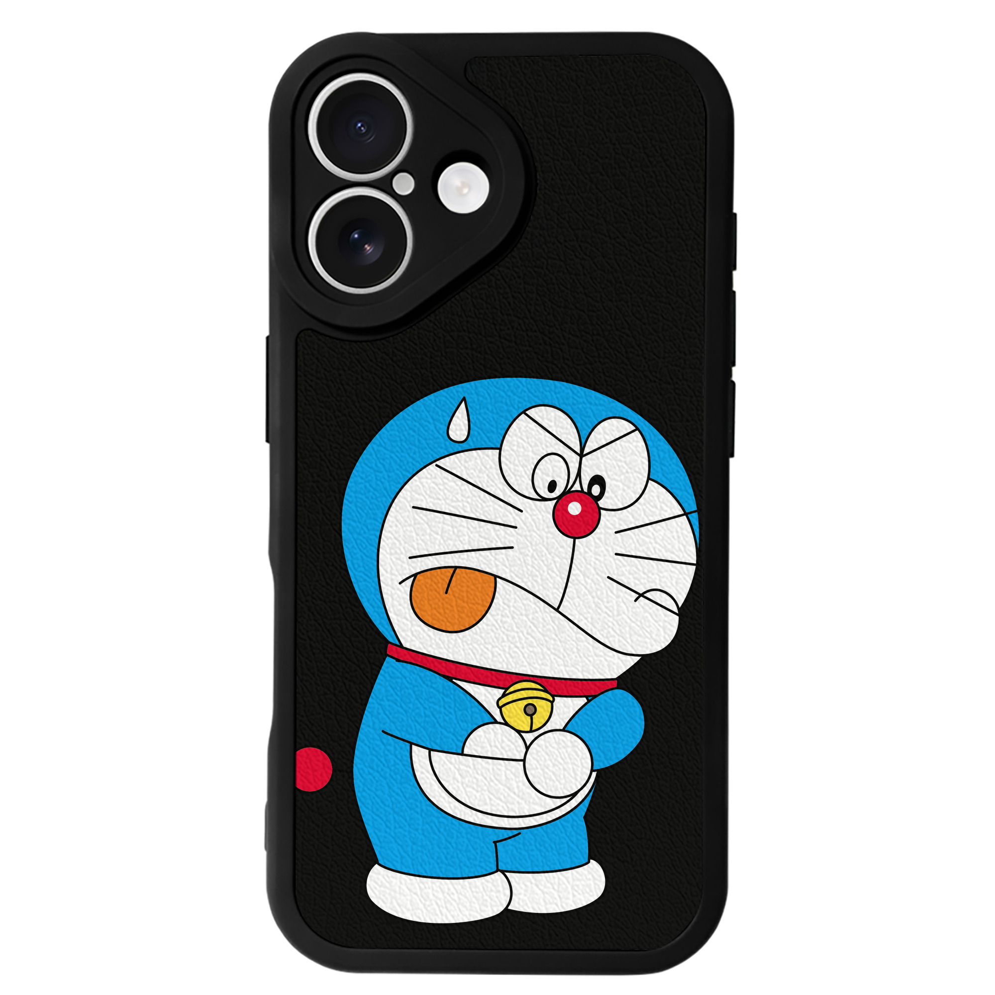 （画像用） ドラえもん Doraemon 【iPhone 16シリーズ対応】シリコンスマホケース（レザー調） 材質：シリコン